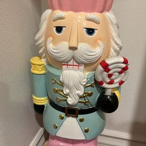 Brand New 2023 3' LED Christmas Pastel Cupcake Nutcracker Greeter So beautiful